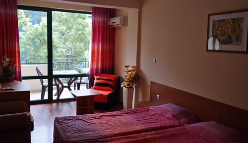 Habitación estándar doble, balcón, vistas a la ciudad
