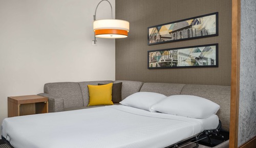 Habitación, 1 cama de matrimonio grande con sofá cama (Tub)