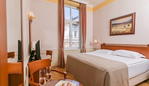 Habitación estándar con 1 cama doble o 2 individuales, no fumadores, vistas al jardín
