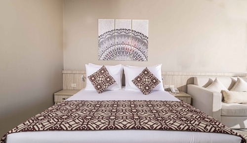 Habitación estándar con 1 cama doble o 2 individuales, vistas al jardín