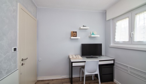 Habitación individual, baño compartido