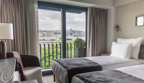 Habitación estándar con 1 cama doble o 2 individuales (Bosphorus View)