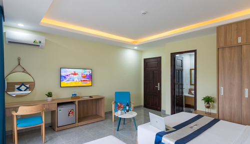 Habitación familiar, vistas a la ciudad