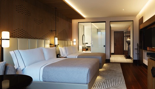 Habitación Deluxe, 2 camas de matrimonio, vistas al lago