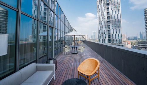 Habitación Deluxe, 1 cama de matrimonio grande, terraza