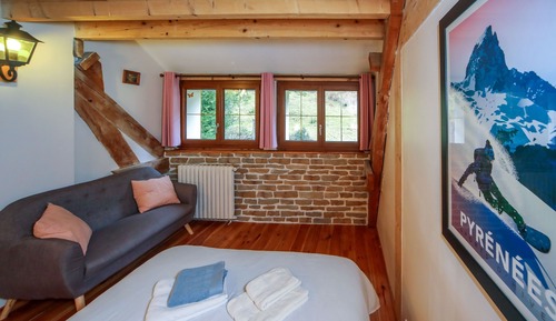 Habitación Confort doble, baño privado, vistas a la montaña (3 épis Gites de France)
