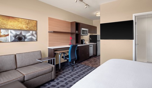 Estudio, 1 cama de matrimonio grande