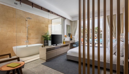 Habitación Deluxe, 1 cama de matrimonio, vistas al mar
