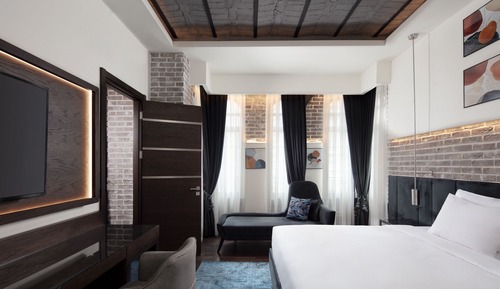 Suite, 1 cama de matrimonio grande con sofá cama