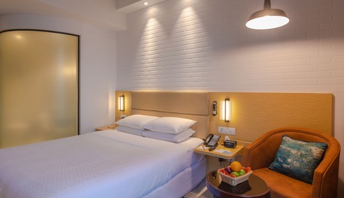 Habitación, 1 cama de matrimonio, no fumadores, vistas a la ciudad