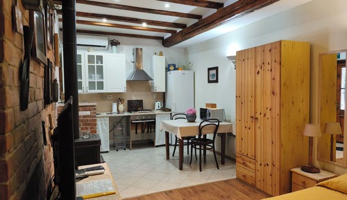 Estudio, terraza