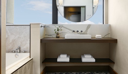 Suite estudio, 1 cama de matrimonio grande, vistas a la ciudad