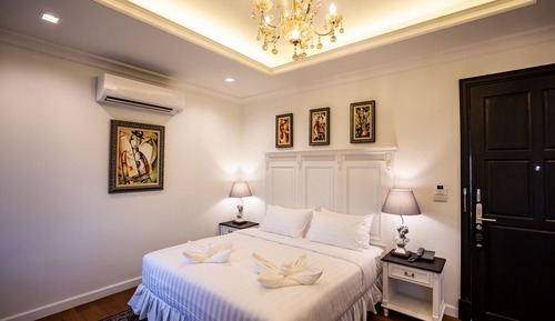 Habitación de lujo doble, 1 cama de matrimonio grande, baño privado