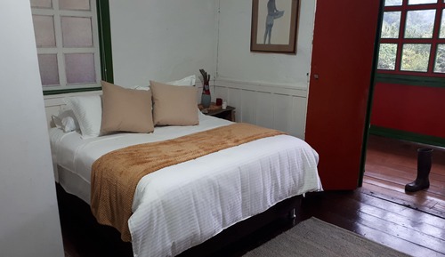 Habitación triple Confort, varias camas, vistas al jardín