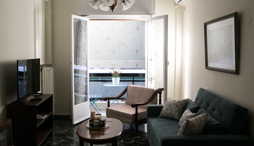 Apartamento City, 1 cama de matrimonio con sofá cama, balcón, vistas a la ciudad