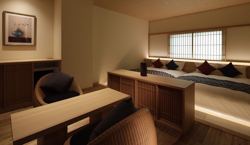 Habitación de lujo con 2 camas individuales, 2 camas de matrimonio (Sukiyaki Dinner Included)