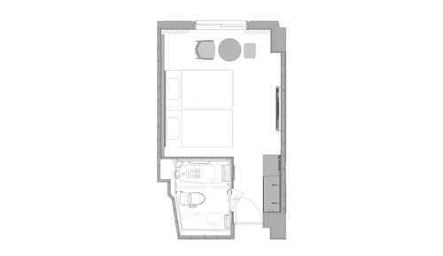 Habitación estándar con 2 camas individuales, no fumadores (Renovated in 2025,1-3 Guests)
