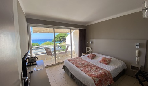 Habitación estándar doble, terraza, vistas al mar