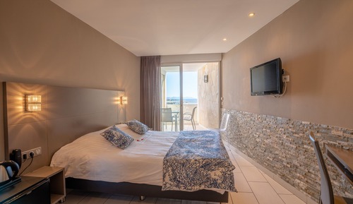 Habitación estándar doble, balcón, vistas al mar