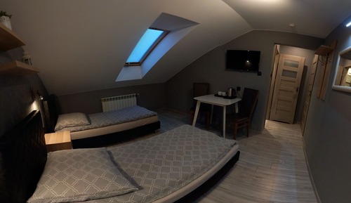 Habitación estándar doble, 2 camas individuales, baño privado, vistas al jardín