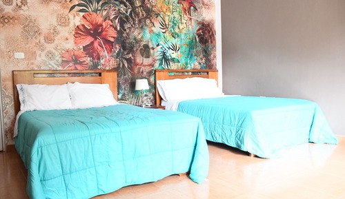 Habitación básica con 1 cama doble o 2 individuales, vistas a la montaña