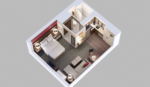 Suite, 1 habitación, cocina