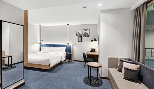 Habitación, 1 cama de matrimonio grande, accesible para personas con discapacidad