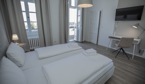 Habitación doble, baño compartido, vistas al puerto (Nr. 7)