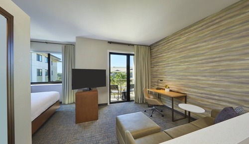 Estudio, 1 cama de matrimonio grande, balcón (Hearing Accessible)
