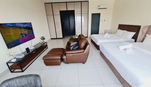 Estudio Deluxe, 2 camas de matrimonio