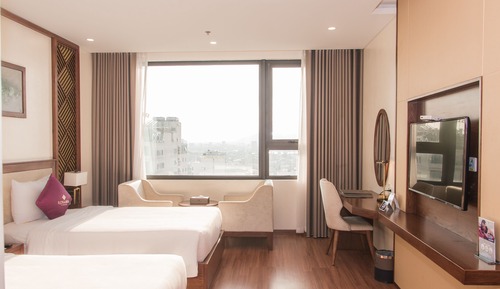 Habitación Deluxe con 2 camas individuales, vistas a la ciudad