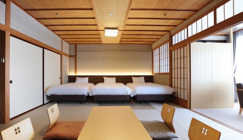 Habitación triple de estilo japonés, no fumadores (Modern, Open-air Bath)