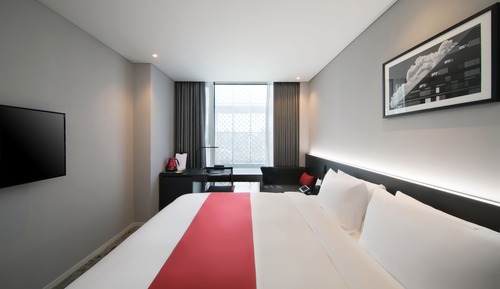 Habitación Deluxe, 1 cama doble, no fumadores, bañera (Hollywood room)