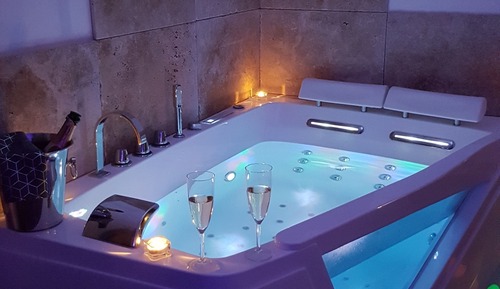 Habitación romántica doble, bañera de hidromasaje