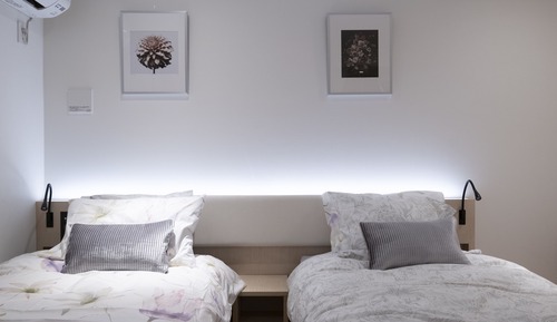 Habitación estándar, 2 camas individuales, no fumadores, vistas a la ciudad (B, 1F)