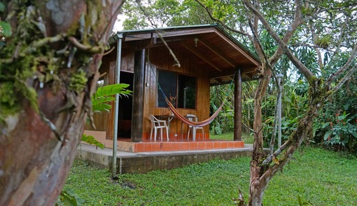 Cabaña de diseño, vistas al jardín