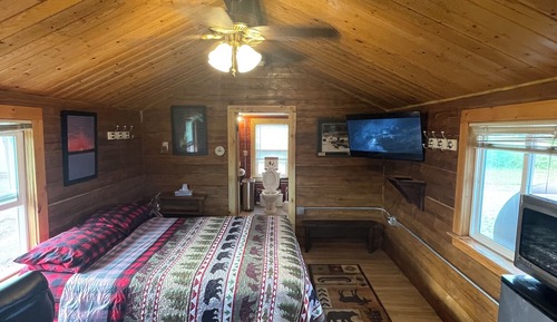 Cabaña, 1 cama de matrimonio (South Fork)