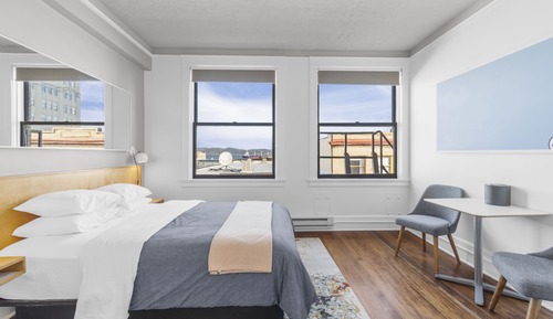 Suite estudio estándar, 1 cama de matrimonio, no fumadores, baño privado