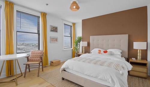 Estudio City, 1 cama de matrimonio, vistas a la ciudad, en edificio anexo