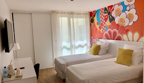 Habitación estándar con 2 camas individuales, terraza, planta baja