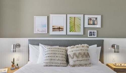 Habitación Premier, 1 cama de matrimonio grande con sofá cama, balcón, vistas parciales al mar
