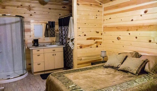 Cabaña Confort, 1 cama de matrimonio