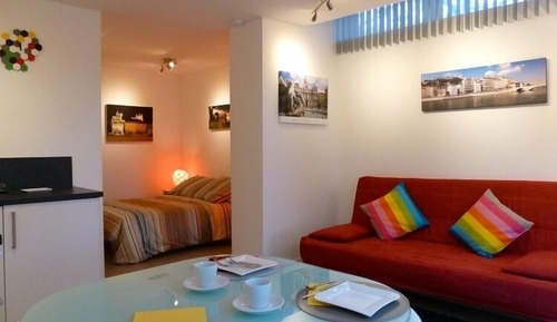 Estudio Confort, vistas al jardín