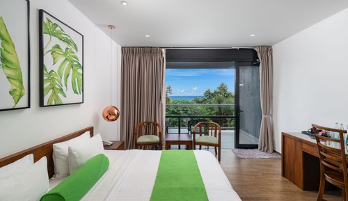 Habitación Deluxe, 1 cama de matrimonio, no fumadores, vistas al jardín