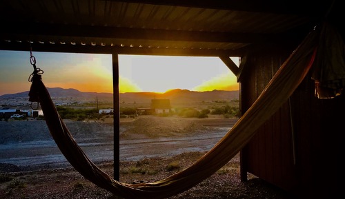 Cabaña básica, 1 cama doble, no fumadores, vistas a la montaña