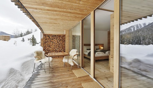 Suite, terraza, en la zona del jardín