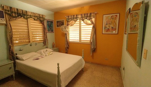 Habitación cuádruple familiar, 2 habitaciones, habitaciones comunicadas, vistas al jardín