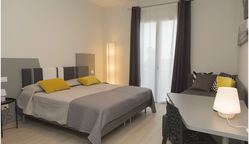 Habitación triple, terraza