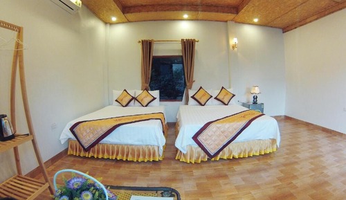 Bungalow Deluxe, 2 camas de matrimonio, no fumadores, vistas al lago