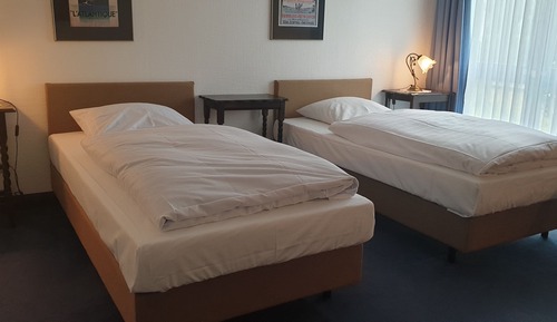 Habitación básica con 2 camas individuales
